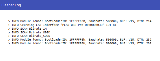 Applics Flasher BETA Log Window