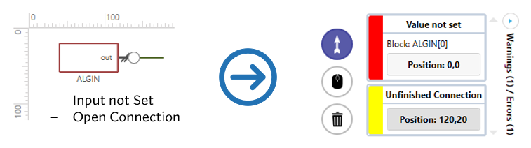 Warning and Error Bar