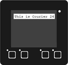 Courier 24 Font Example