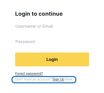 Create an Account